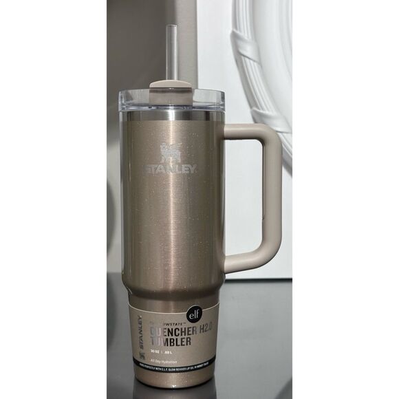 Stanley X e.l.f. Quencher H2.0 FlowState Tumbler 30oz, HONEY TALKS - Picture 1 of 4